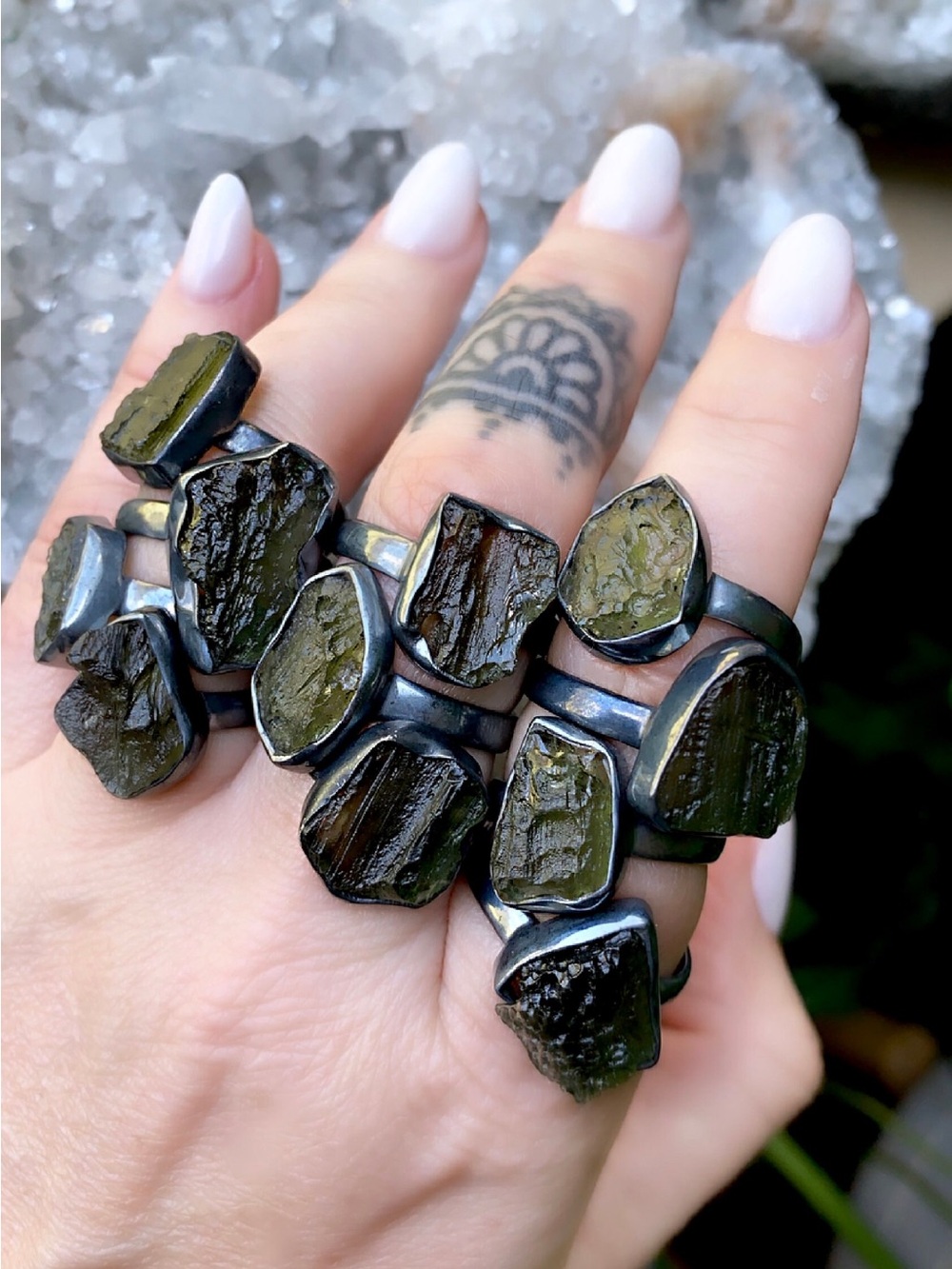 Moldavite Ring